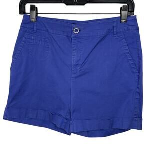 Tribal Jeans Purple Cotton Blend Shorts Women's 4